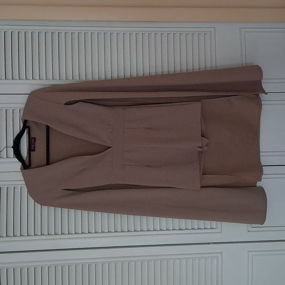 Tan rompers with cape